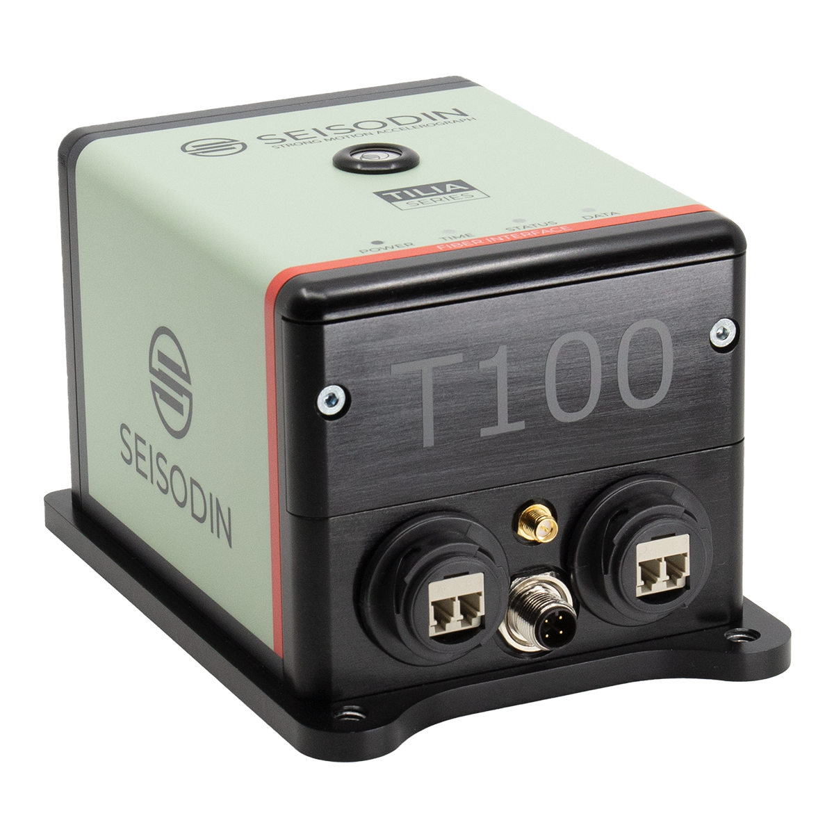 Seisodin Tilia T100F Seismic MEMS Accelerograph with Fiber Optical Ethernet