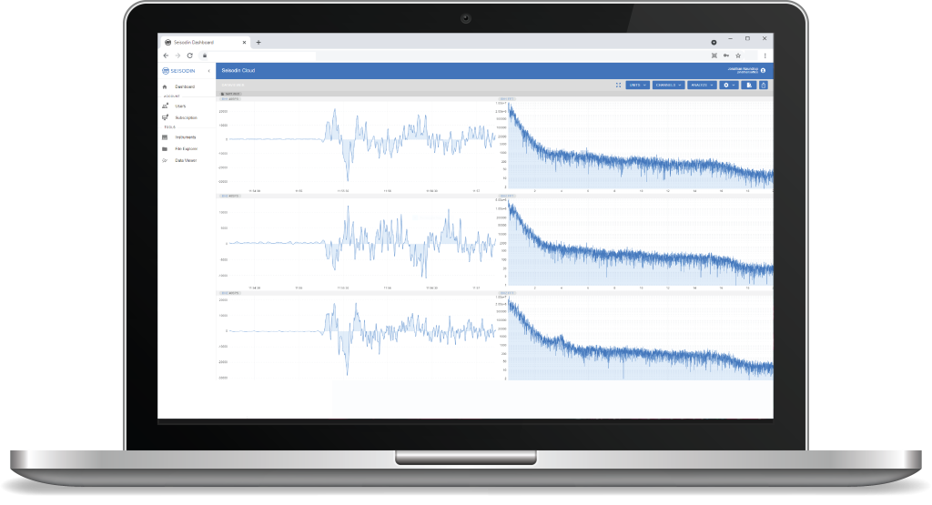 Seisodin Cloud - Software for structural health monitoring, seismic data, automatic event processing